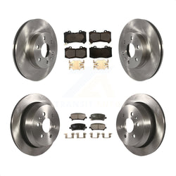 Front Rear Disc Brake Rotors And Ceramic Pads Kit For 2015-2020 Chevrolet Colorado GMC Canyon K8T-102855
