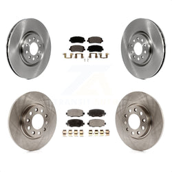 Front Rear Disc Brake Rotors And Ceramic Pads Kit For Jeep Cherokee Chrysler 200 K8T-102861