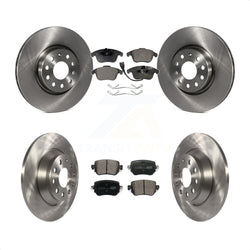 Front Rear Disc Brake Rotors And Ceramic Pads Kit For 2016-2018 Audi Q3 Quattro K8T-102867