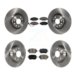 Front Rear Disc Brake Rotors And Ceramic Pads Kit For Volkswagen GTI Golf Alltrack Passat K8T-102871