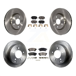 Front Rear Disc Brake Rotors And Ceramic Pads Kit For Lexus IS250 K8T-102878