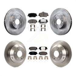Front Rear Disc Brake Rotors And Ceramic Pads Kit For Kia Sorento Hyundai Santa Fe Sport K8T-102885