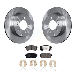 Rear Disc Brake Rotors And Ceramic Pads Kit For Hyundai Sonata Kia Optima With Manual Parking K8T-102979