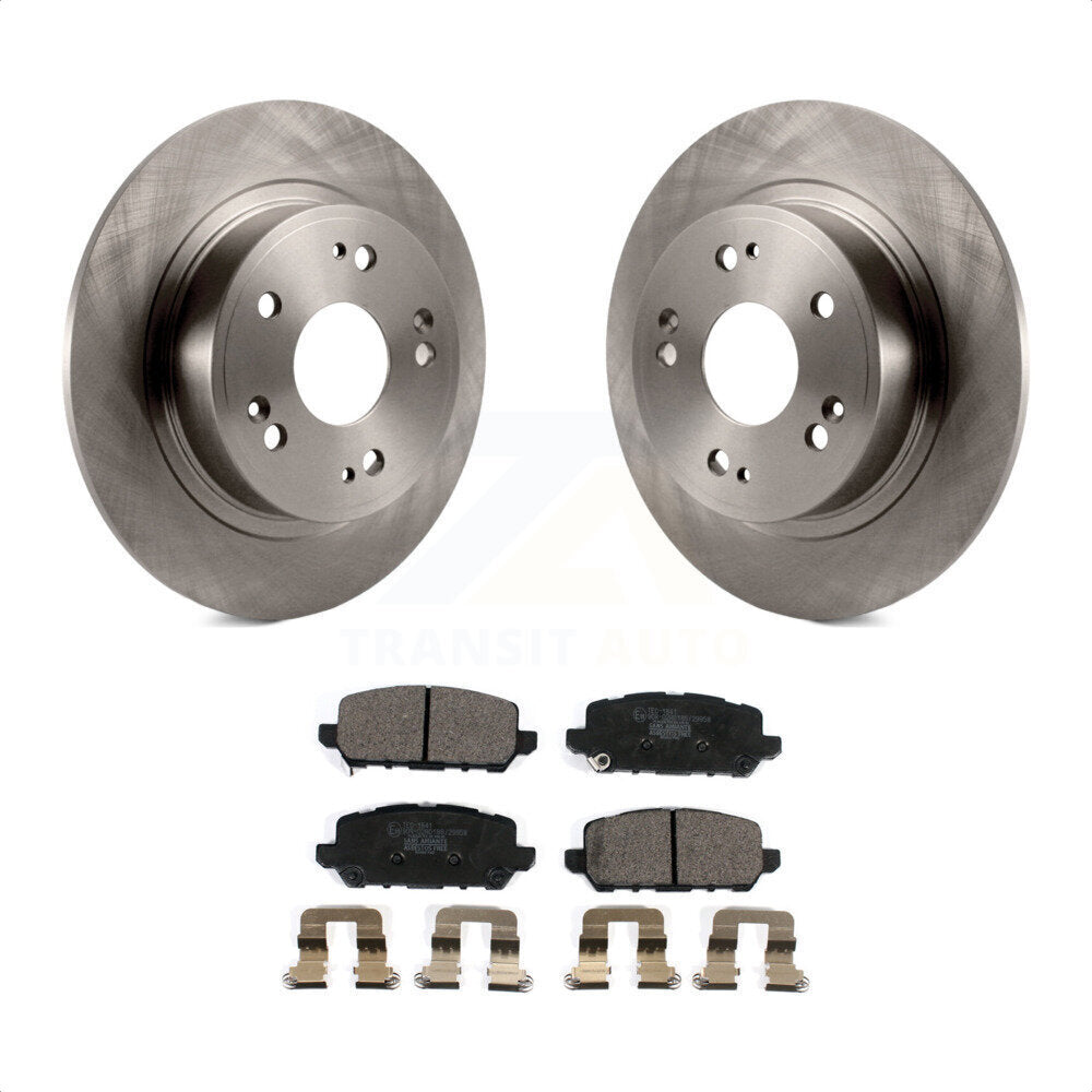 Rear Disc Brake Rotors And Ceramic Pads Kit For 2016-2022 Honda HR-V K8T-102980 by Transit Auto