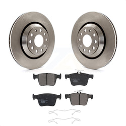 Rear Disc Brake Rotors And Ceramic Pads Kit For Volkswagen Atlas Audi Golf R S3 Q3 A3 Arteon TTS Quattro Cross Sport K8T-102981
