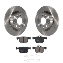 Rear Disc Brake Rotors And Ceramic Pads Kit For Audi A3 Quattro Volkswagen e-Golf Sportback e-tron K8T-102984