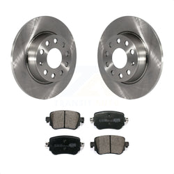 Rear Disc Brake Rotors And Ceramic Pads Kit For Volkswagen Passat GTI Golf SportWagen Alltrack K8T-102985