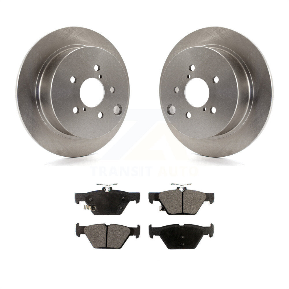 Rear Disc Brake Rotors And Ceramic Pads Kit For Subaru Crosstrek K8T-102987 by Transit Auto