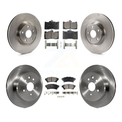 Front Rear Disc Brake Rotors And Ceramic Pads Kit (6Pc) For 2014-2015 Lexus IS350 C F Sport K8T-103011
