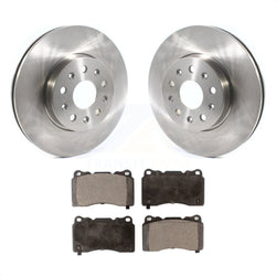 Front Disc Brake Rotors And Ceramic Pads Kit For Chevrolet Camaro Cadillac CTS CT6 K8T-103031