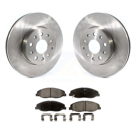 Front Disc Brake Rotors And Ceramic Pads Kit For Cadillac CTS Without Heavy Duty Brakes K8T-103033 by Transit Auto