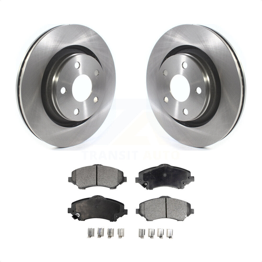 Front Disc Brake Rotors And Ceramic Pads Kit For Jeep Wrangler JK With 332mm Diameter Rotor K8T-103042 by Transit Auto