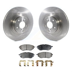 Front Disc Brake Rotors And Ceramic Pads Kit For 2009 Subaru Legacy 3.0 R with 3.0L With 292mm Diameter Rotor K8T-103045