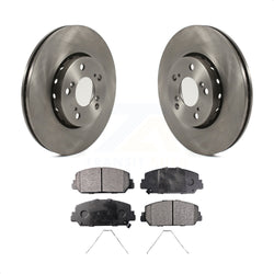 Front Disc Brake Rotors And Ceramic Pads Kit For Acura RLX K8T-103056
