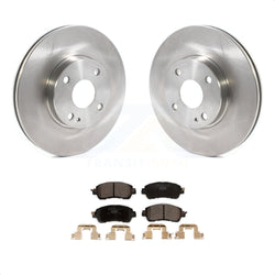 Front Disc Brake Rotors And Ceramic Pads Kit For Toyota Yaris iA Scion K8T-103062