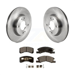 Front Disc Brake Rotors And Ceramic Pads Kit For 2017-2022 Mitsubishi Mirage G4 K8T-103065