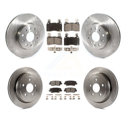 Front Rear Disc Brake Rotors And Ceramic Pads Kit For Cadillac CTS K8T-103083