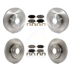 Front Rear Disc Brake Rotors And Ceramic Pads Kit For Chevrolet Camaro Without Brembo Calipers K8T-103084