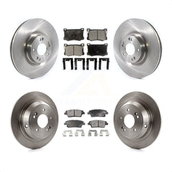 Front Rear Disc Brake Rotors And Ceramic Pads Kit For Hyundai Genesis G80 Kia K900 3.8L K8T-103115