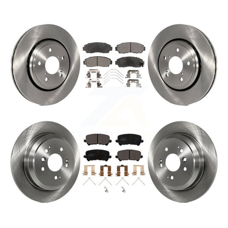 Front Rear Disc Brake Rotors And Ceramic Pads Kit For 2019-2022 Honda Passport K8T-103121 by Transit Auto