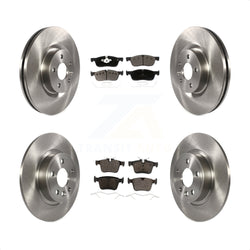 Front Rear Disc Brake Rotors And Ceramic Pads Kit For Land Rover Discovery Sport Jaguar E-Pace K8T-103149