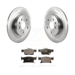 Rear Disc Brake Rotors And Ceramic Pads Kit For 2019-2020 Buick Envision With 315mm Diameter Rotor K8T-103153
