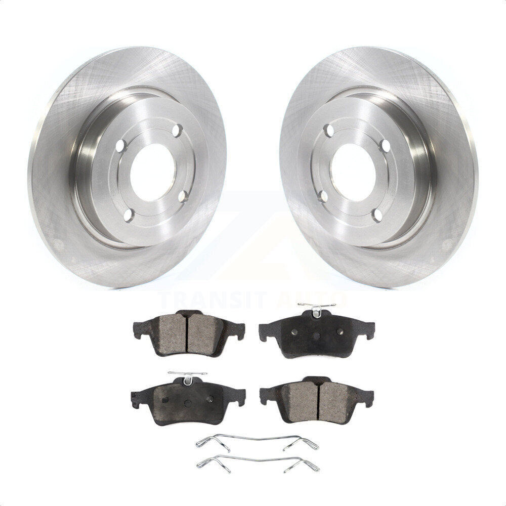 Rear Disc Brake Rotors And Ceramic Pads Kit For Ford EcoSport K8T-103157 by Transit Auto