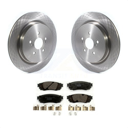 Rear Disc Brake Rotors And Ceramic Pads Kit For Lexus RX350 RX450h RX350L RX450hL K8T-103162