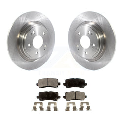 Rear Disc Brake Rotors And Ceramic Pads Kit For 2017-2020 Acura MDX K8T-103163