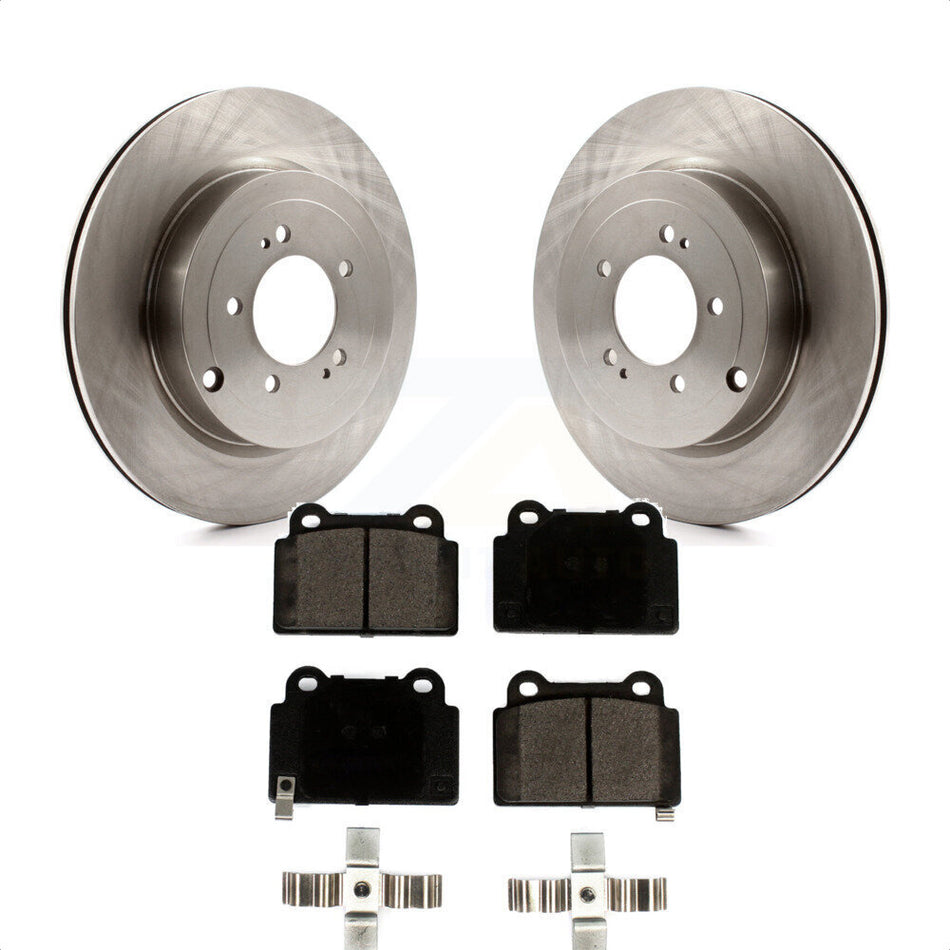 Rear Disc Brake Rotors And Ceramic Pads Kit For Mitsubishi Lancer K8T-103201 by Transit Auto