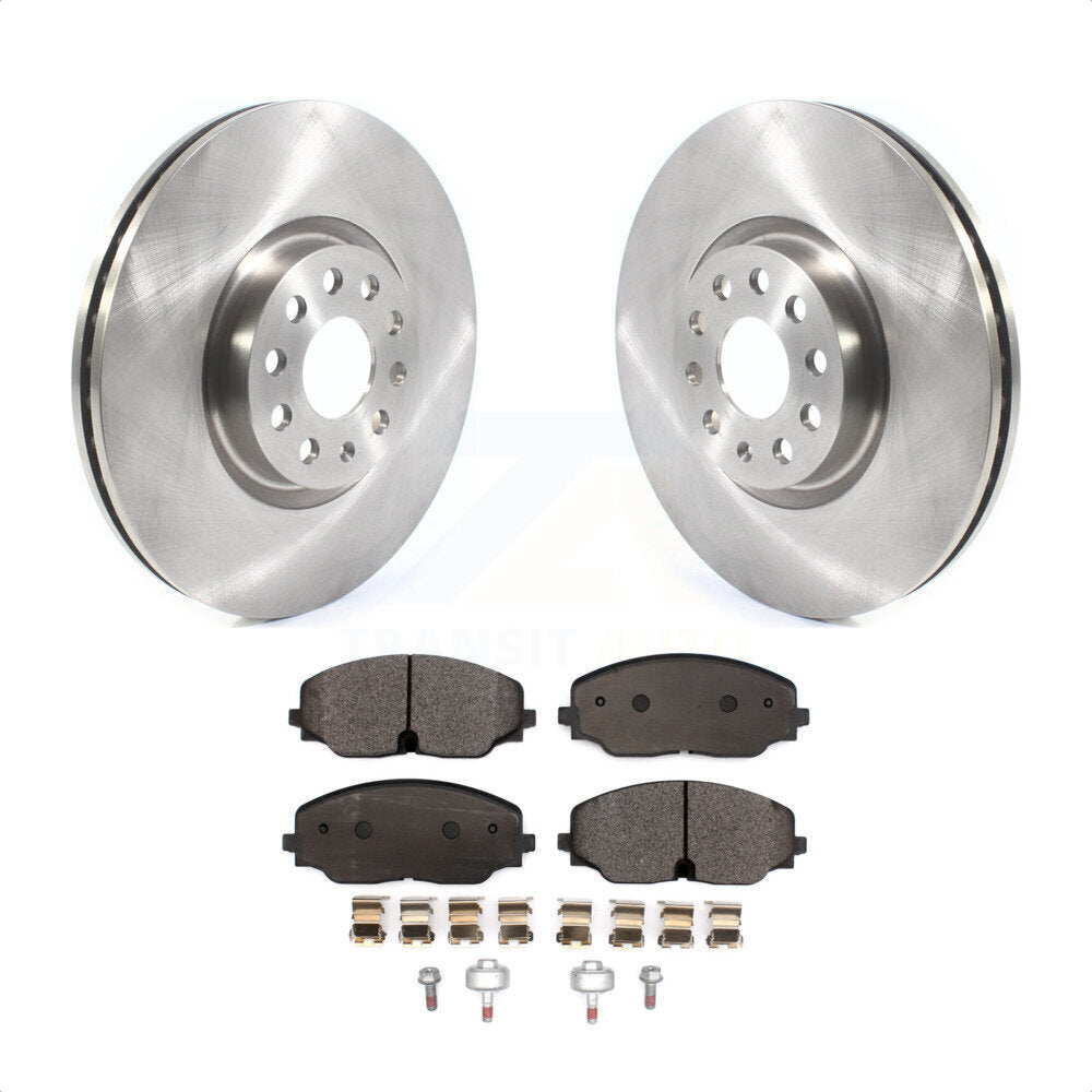 Front Disc Brake Rotors And Ceramic Pads Kit For Volkswagen Atlas Cross Sport K8T-103217 by Transit Auto