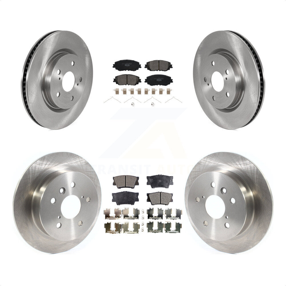 Front Rear Disc Brake Rotors And Ceramic Pads Kit For Toyota Camry K8T-103240 by Transit Auto