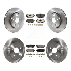 Front Rear Disc Brake Rotors And Ceramic Pads Kit For 2018 Toyota C-HR K8T-103242