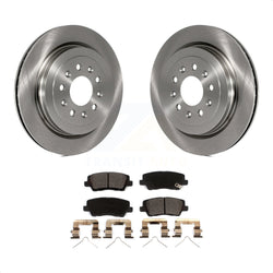 Rear Disc Brake Rotors And Ceramic Pads Kit For Cadillac ATS K8T-103244