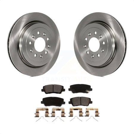 Rear Disc Brake Rotors And Ceramic Pads Kit For Cadillac ATS K8T-103244 by Transit Auto