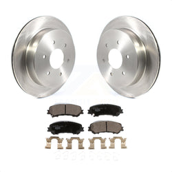 Rear Disc Brake Rotors And Ceramic Pads Kit For 2017-2022 Nissan TITAN K8T-103249