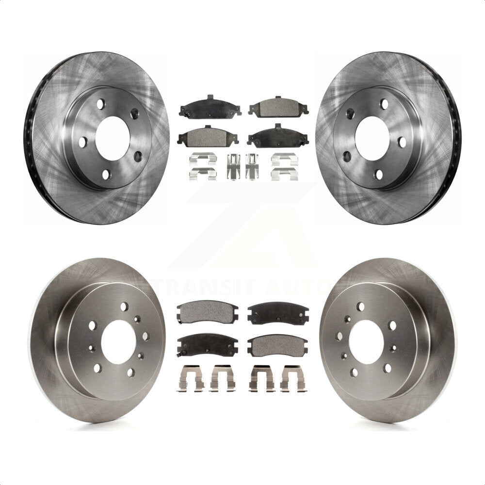 Front Rear Disc Brake Rotors And Ceramic Pads Kit For Pontiac Grand Am Oldsmobile Alero K8T-103259 by Transit Auto