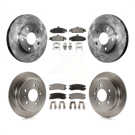 Front Rear Disc Brake Rotors And Ceramic Pads Kit For Pontiac Grand Am Oldsmobile Alero K8T-103259 by Transit Auto