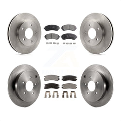 Front Rear Disc Brake Rotors And Ceramic Pads Kit For Buick Rendezvous Pontiac Aztek K8T-103260