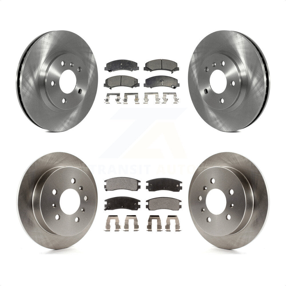 Front Rear Disc Brake Rotors And Ceramic Pads Kit For Chevrolet Impala Monte Carlo K8T-103264 by Transit Auto