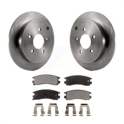 Rear Disc Brake Rotors And Ceramic Pads Kit For Buick Rendezvous Chevrolet Venture Pontiac Montana Aztek Oldsmobile Silhouette K8T-103267
