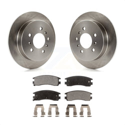 Rear Brake Rotor And Ceramic Pad Kit For Chevrolet Impala Buick Pontiac Century Grand Am Monte Carlo Oldsmobile Prix Venture Alero Regal Intrigue LaCrosse Montana Trans Sport K8T-103269