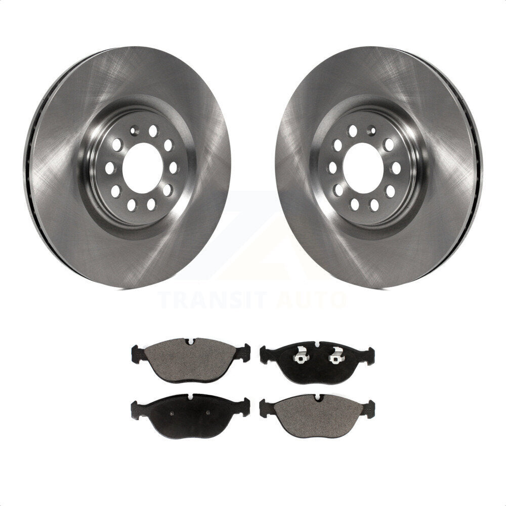 Front Disc Brake Rotors And Ceramic Pads Kit For 2006 Audi TT Quattro 3.2L K8T-103376 by Transit Auto