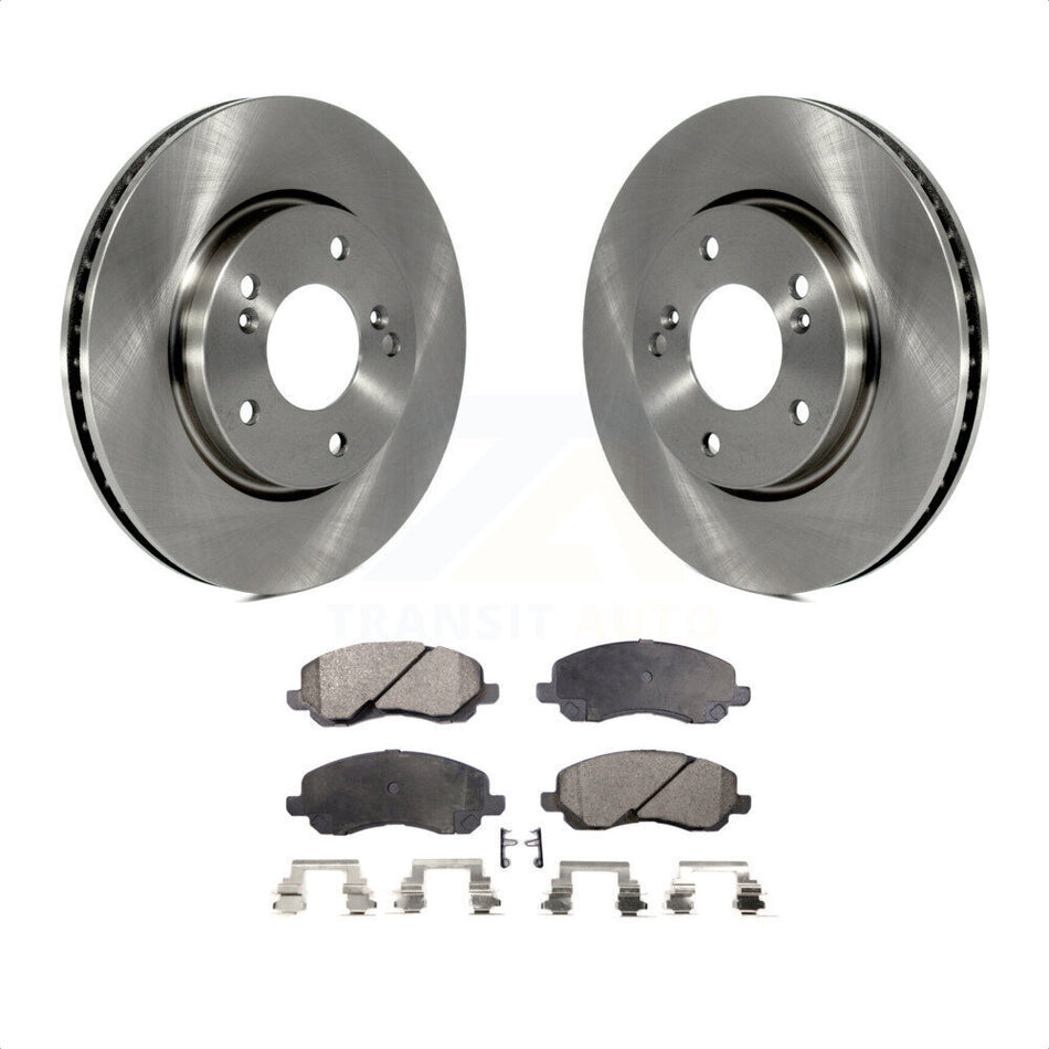 Front Disc Brake Rotors And Ceramic Pads Kit For Mitsubishi Galant K8T-103390 by Transit Auto