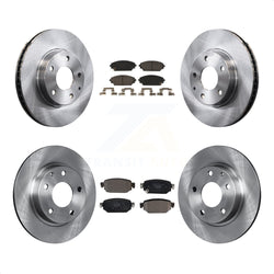 Front Rear Disc Brake Rotors And Ceramic Pads Kit For 2019-2021 Mazda CX-3 FWD K8T-103404