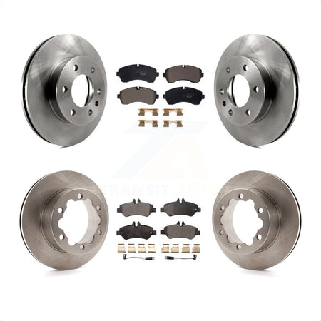Front Rear Disc Brake Rotors And Ceramic Pads Kit For Mercedes-Benz Sprinter 3500 K8T-103409 by Transit Auto