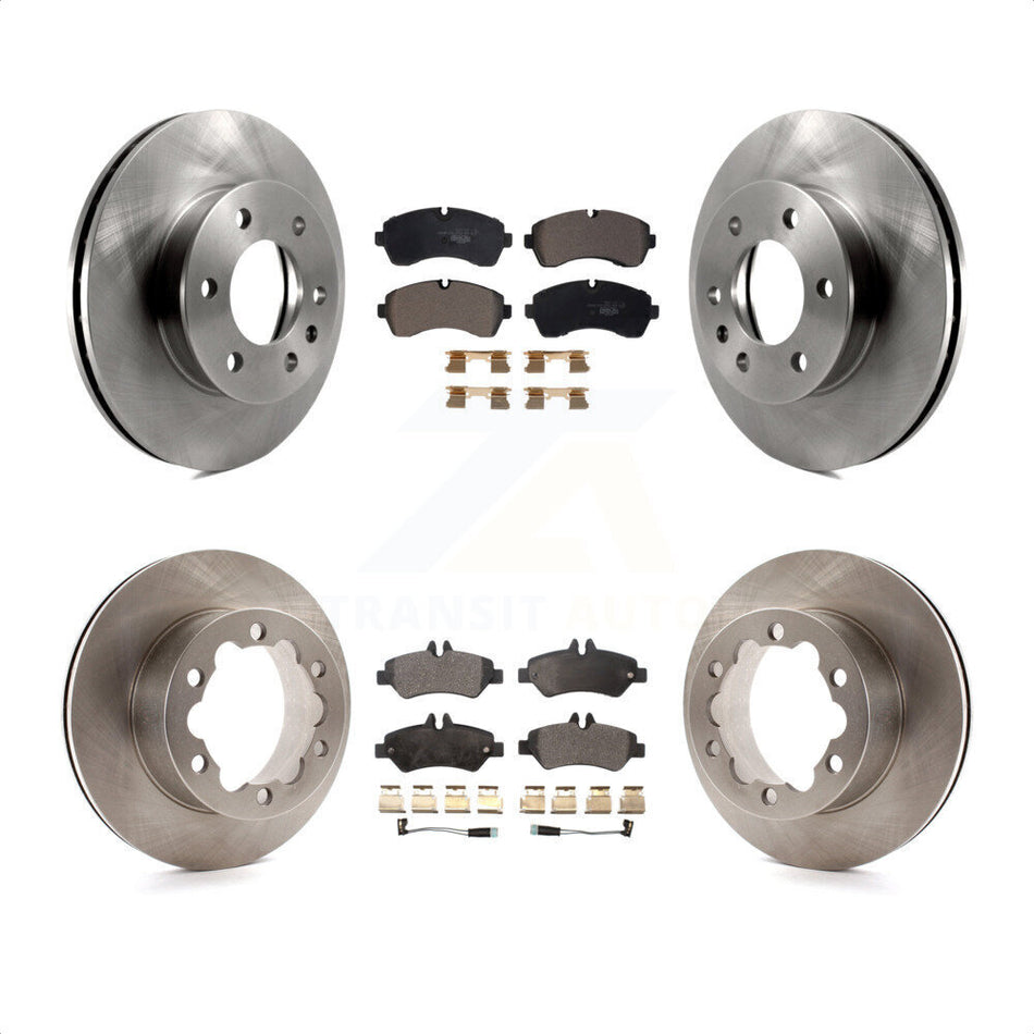 Front Rear Disc Brake Rotors And Ceramic Pads Kit For Mercedes-Benz Sprinter 3500 K8T-103409 by Transit Auto