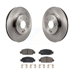 Front Disc Brake Rotors And Ceramic Pads Kit For 2017 Honda Accord LX-S K8T-103420