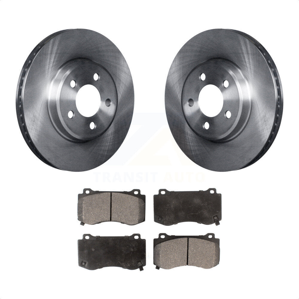 Front Disc Brake Rotors And Ceramic Pads Kit For 2019 Dodge Charger GT With Brembo Brakes K8T-103426 by Transit Auto