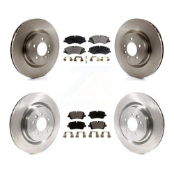 Front Rear Disc Brake Rotors And Ceramic Pads Kit For 2017 Land Rover Range Sport HSE SE with GAS engine K8T-103429